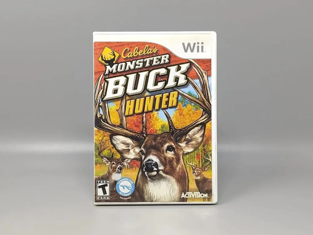Cabelas Monster Buck Hunter Nintendo Wii Replacement Case & Manual Only No Game